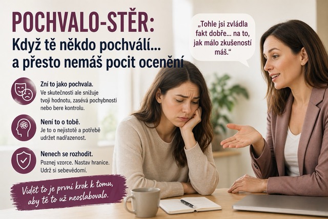 Pochvalo-stěr: Když tě někdo pochválí… a přesto nemáš pocit ocenění