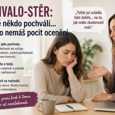 Pochvalo-stěr: Když tě někdo pochválí… a přesto nemáš pocit ocenění